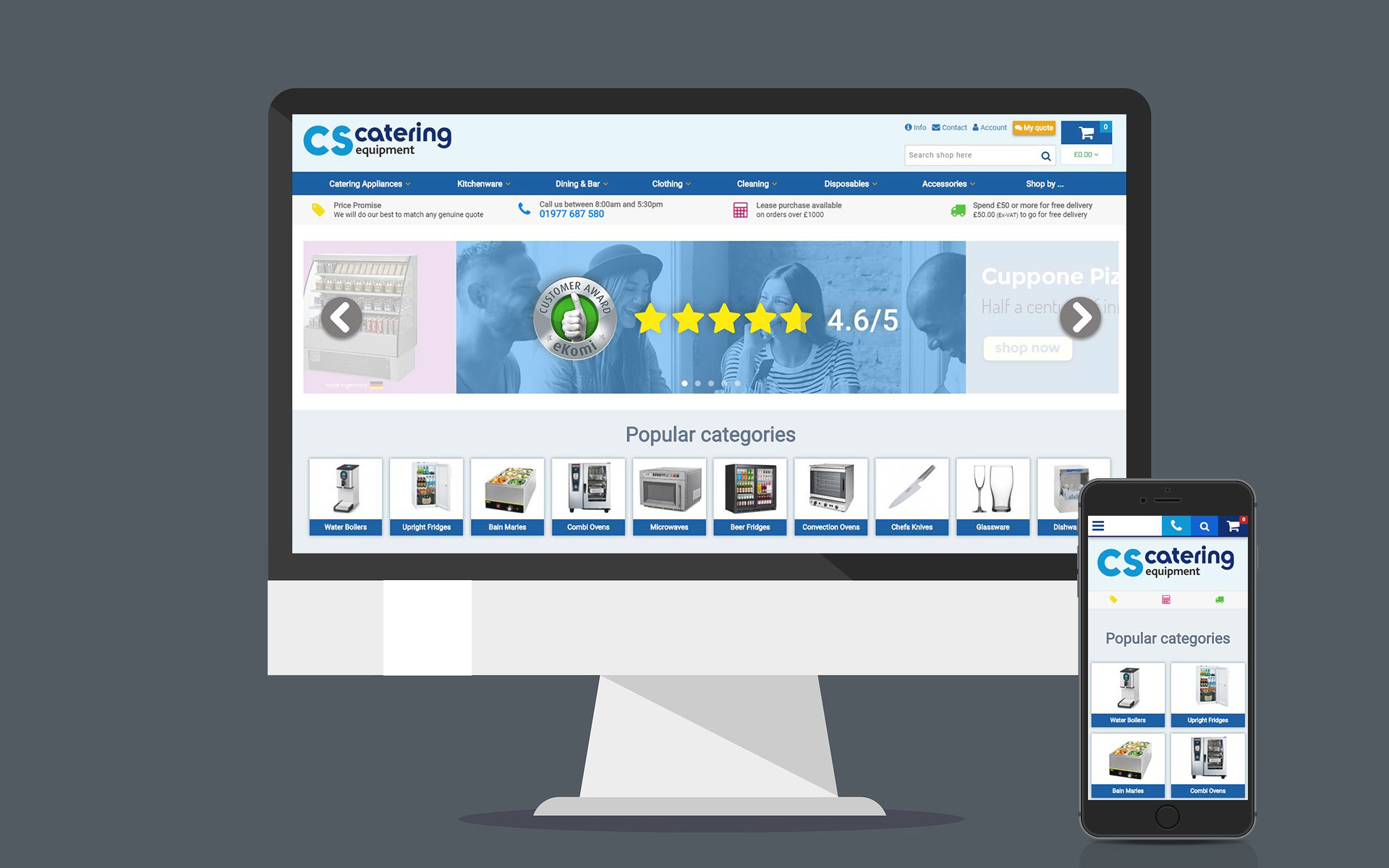 CS Catering Equipment streamlines website into stores