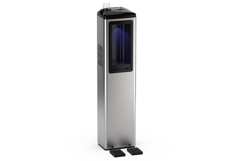 Zerica pedals to touchless water dispenser