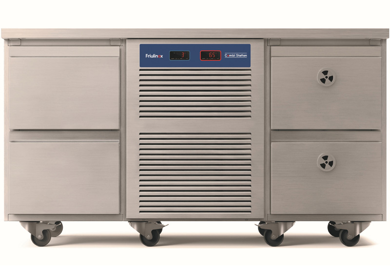 Combi Express Unit Friulinox combi station mixes hot and cold for catering versatility