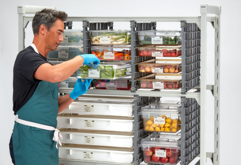 FEM tackles kitchen storage with flexible shelving rack system