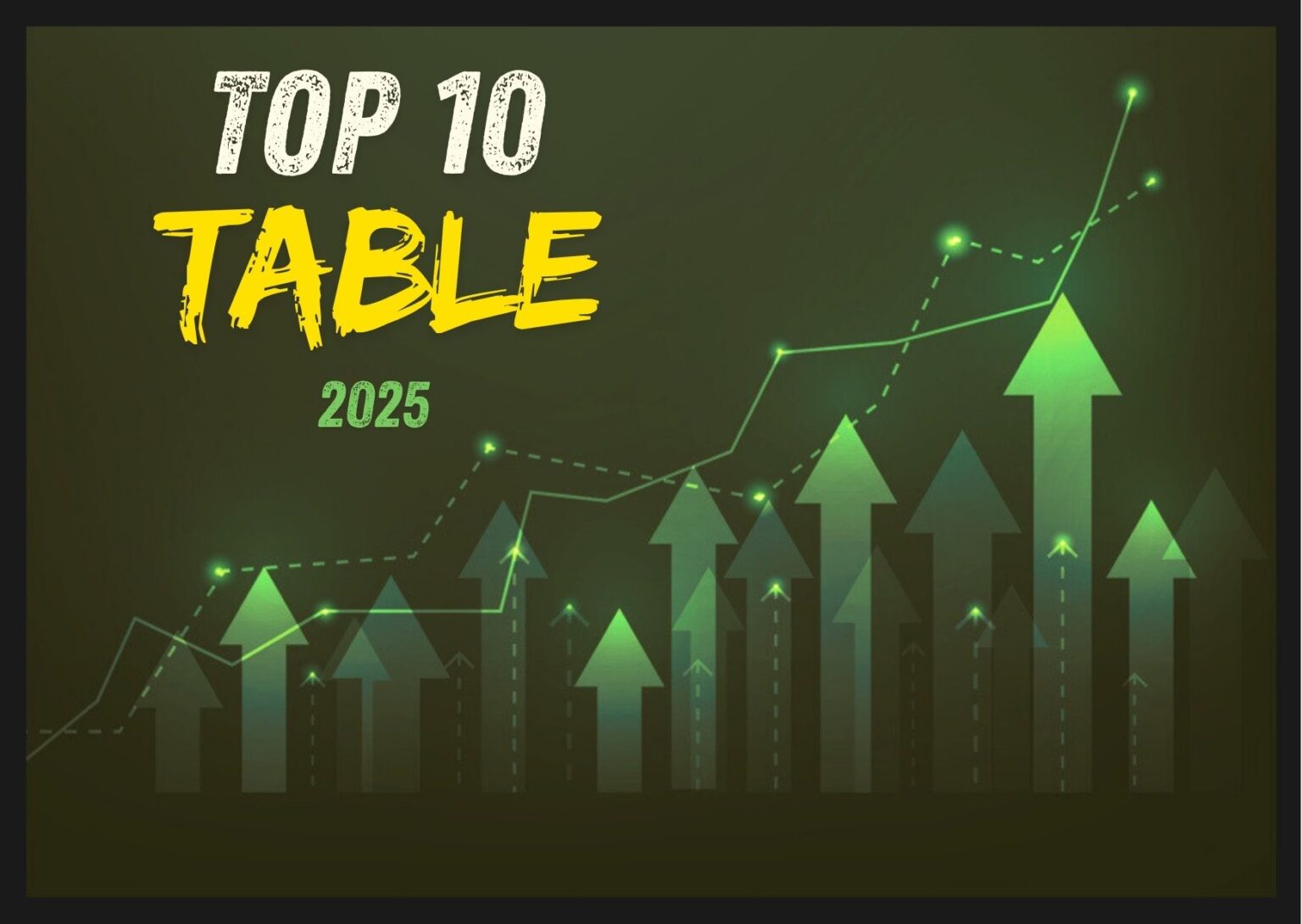 Top Ten Table POWER PLAYERS 2025: The top 10 table